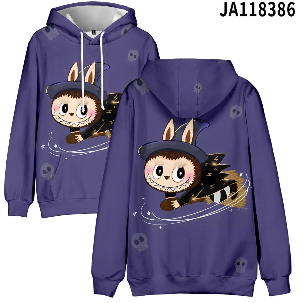 2025 New LABUBU Printed Children's Hoodie Cute Cartoon Style Girls' Hoodie Sportswear Casual Comfortable Style Top