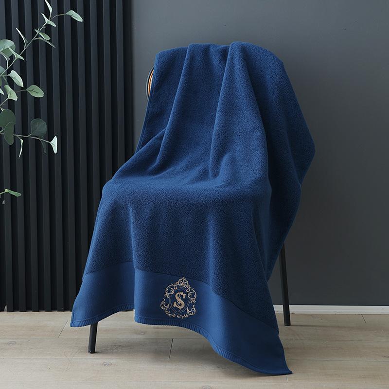 

Банное полотенце, приятное для кожи, прочное, мягкое и удобное, хлопковое банное полотенце для гостиниц 80 * 150, утолщенное пляжное полотенце для дома для взрослых, мягкое и впитывающее 80*150