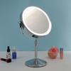 8" Double-Sided LED Lighted Makeup Mirror with Adjustable Height and Magnification