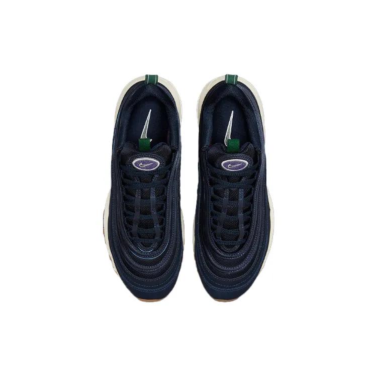 Nike Womens Air Max 97 'Letterman Pack' (women's sizes) Obsidian / Gorge Green / Midnight Navy / Sail Running Shoes DR9774 400