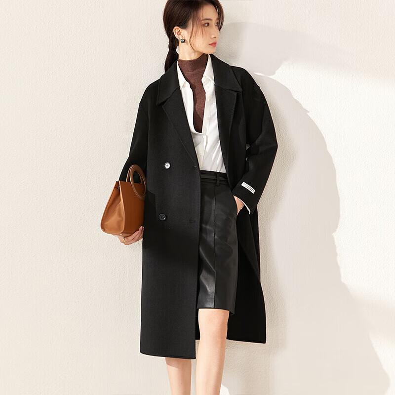 Shangdu Bila Women's 100% Wool Double-Faced Winter Coat