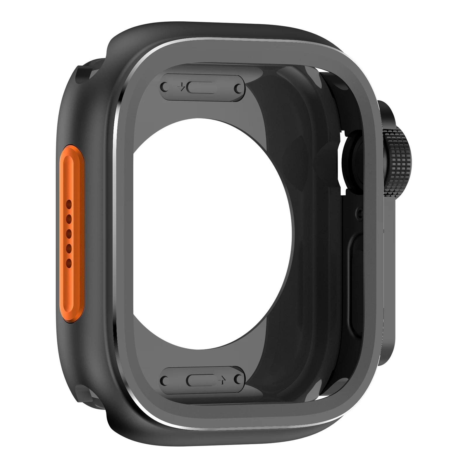 Металлический корпус из сплава для Apple Watch Ultra 3 49 мм Защитный Чехол-аксессуар для iwatch Серии 11 10 46 мм 9 8 7 45 мм 6 5 4 SE 44 мм 49mm (Ultra 3 2 1)
