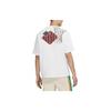 Jordan Sport DNA Rücken Mesh Print Lässiges Sportliches Kurzarm T-Shirt Herren Tops Weiß CT3656-100