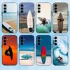 S-Surf S-Surfboard  Phone Case For Samsung Galaxy A73,A72,A71,A70,A53,A52,A51,Others Soft Black Cover
