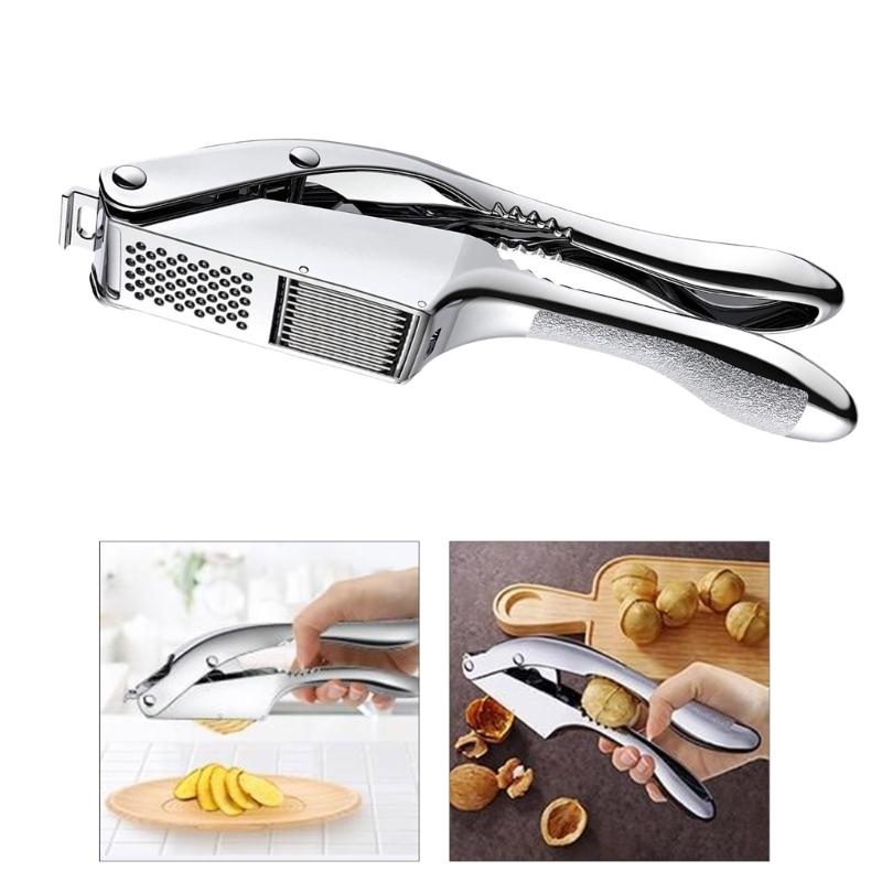 Multifuntional Garlic Crusher Garlic Cutter Aluminum Alloy Texture Kitchen Garlic Presser Garlic Mincer Kitchen Utensils