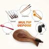 Practical Wooden Spoon Rest Elegant Cooking Holder for Kitchens Utensils and Coffee Spoons Space Saving Designs