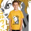 Aot Erwin Anime Print Cotton T Shirts for Boys Girls Short Sleeve Kids Casual Summer Tee Top Soft Breathable Children Clothing