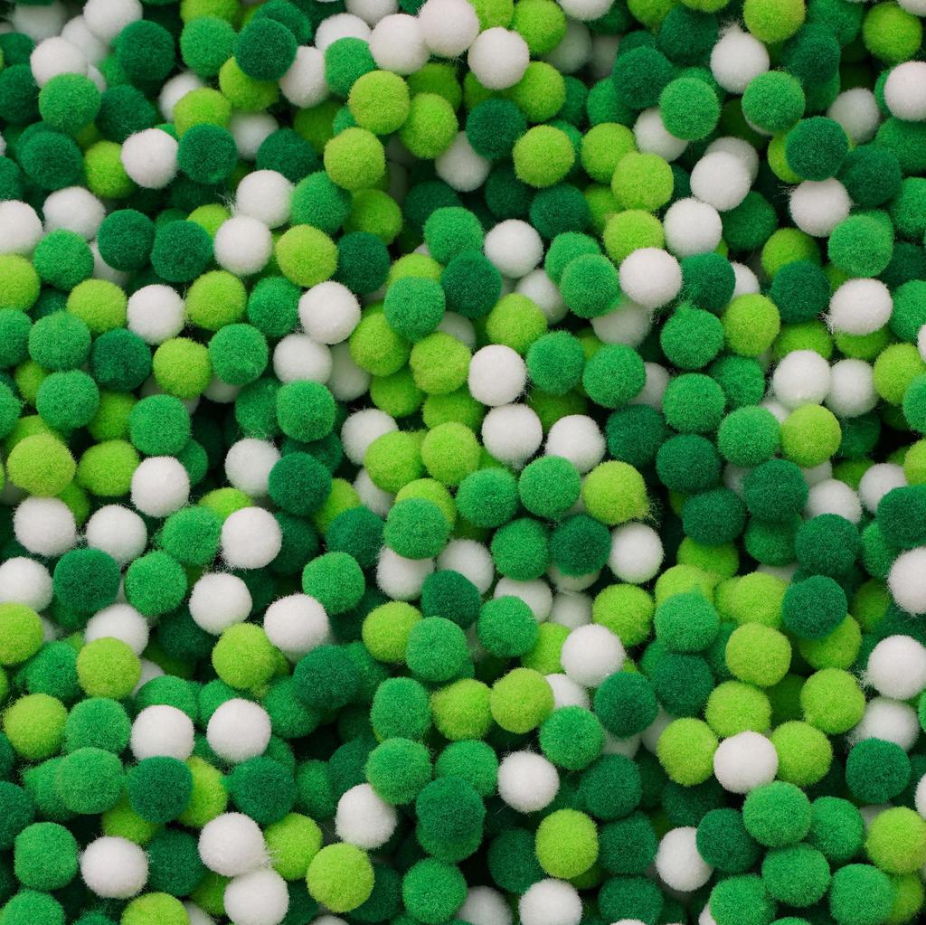 20-200 Stück Bunte Pompon-Plüschbälle Gemischte Farbe Kreatives Kinder-Handarbeitsmaterial Glitzer-Schaumstoffball DIY Bastelbedarf