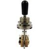 Jiayouy 3 Way Toggle Switch Pickup Selector with Black Tip Knob for Gibon Epiphone Les Paul Electric Guitar Part 2Pcs