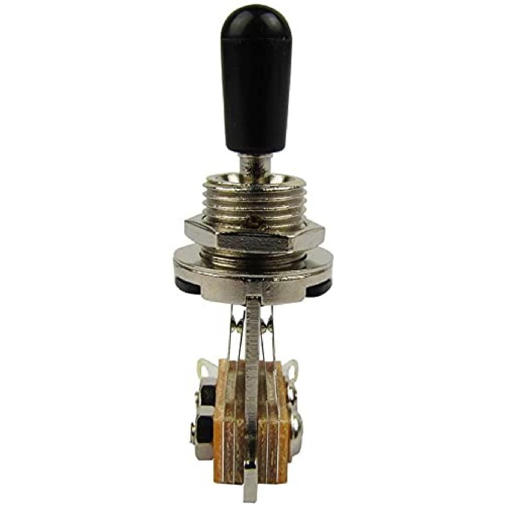 Jiayouy 3 Way Toggle Switch Pickup Selector with Black Tip Knob for Gibon Epiphone Les Paul Electric Guitar Part 2Pcs
