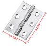 10pcs  Door-Hinge Stainless Steel Flat Hinges Door Connector Drawer 6 Mounting Holes For Various Wooden Doors Entrance Doors