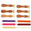 Wax Seal Stamp Kit Clear Pattern   Classic Sealing Kit for Envelopes Invitations Weddin
