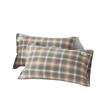 2PC Washed Cotton Envelope-style Pillowcase 100% Cotton Super Soft Breathable Pillow Cover Wrinkle Resistant Hotel Quality Pillow Protector for Home