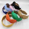 1PC Fashion Wide Hard Headbands for Women Girls Hair Band Pleated Cloth Fabric Hair Hoop Fashion Girls HairAccessories
