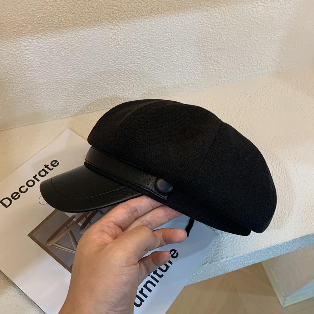 Beret Women With Octagonal Shape And Duckbill Design For Sun Protection Warmth