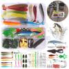 86Pcs/Set Lure Kit Simulation Fake Fish Bait Soft Lure Minnow Hooks Hard Tail Fishing Lure for Outdoor Fishing Accessories Tool