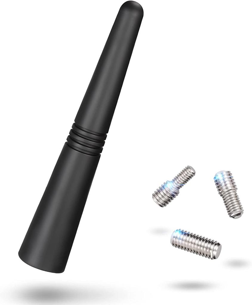 Brand New Carbon Fiber Screw Metal Short Stubby Mast Antenna Car Styling Roof Antenna Enhanced Signal For Benz Car Accessories