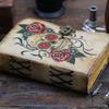 Skull Printed leather journal  Vintage Leather Diary It boasts 200 premium deckle-edged pages