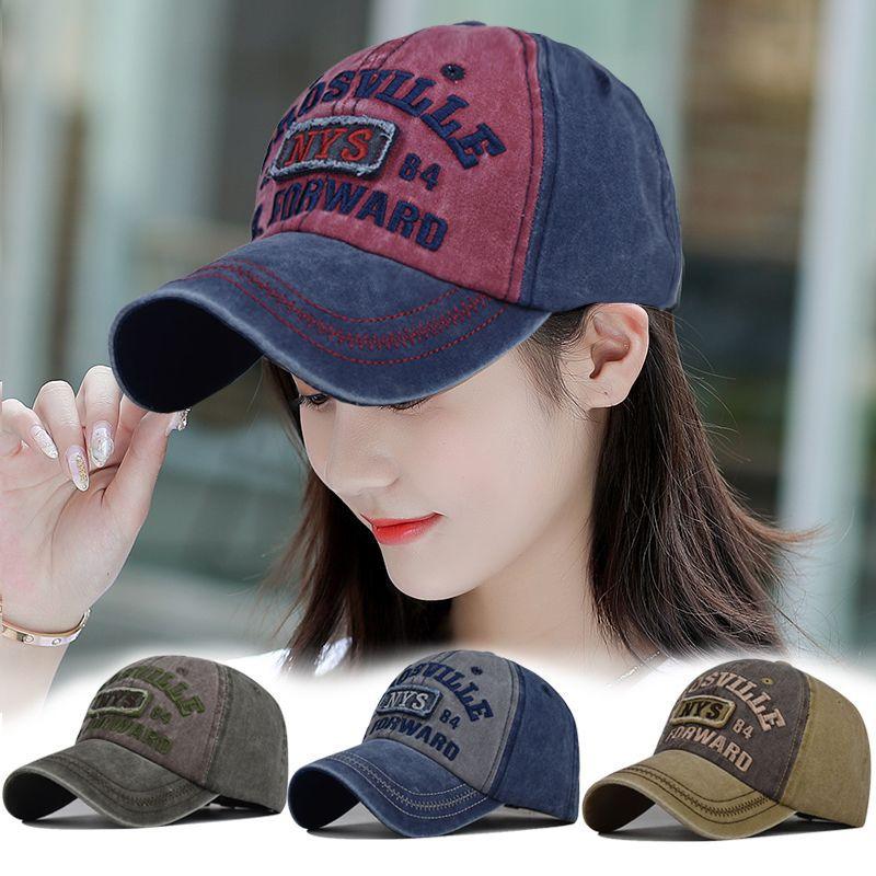 Distressed Vintage Trucker / Baseball Cap Cotton Men Women Adjustable Denim Hat