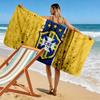 Brasilien Nationalmannschaft Print Strandtuch, Großes Weiches Schnelltrocknendes Handtuch für Strand Camping Schwimmen