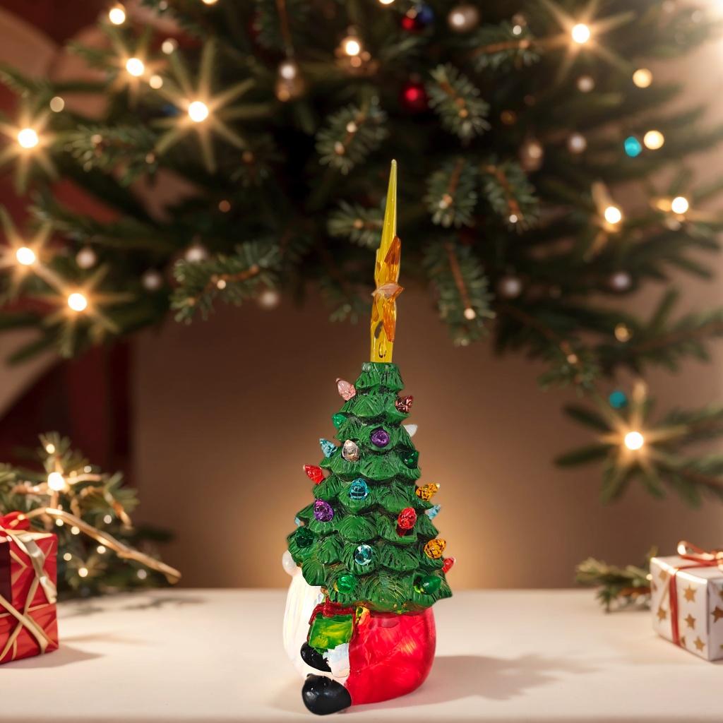 DIY Christmas Tree Lights with Dwarf Santa Claus Ornaments, Creative Decorative Items for Bedroom, Living Room and Study