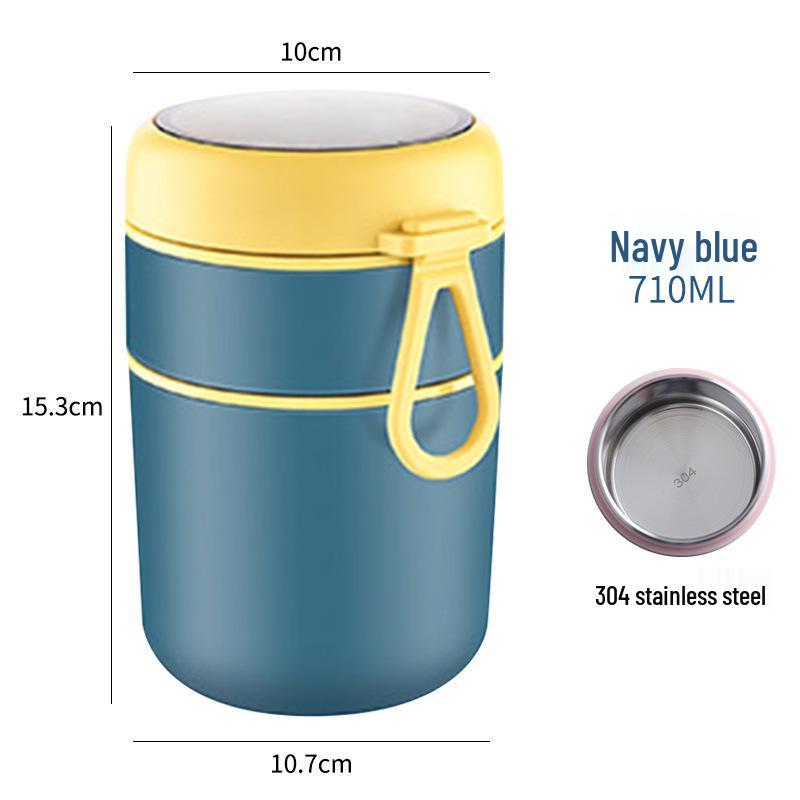 Stainless Steel Insulated Soup and Cereal Cup - Portable Meal Replacement Pot