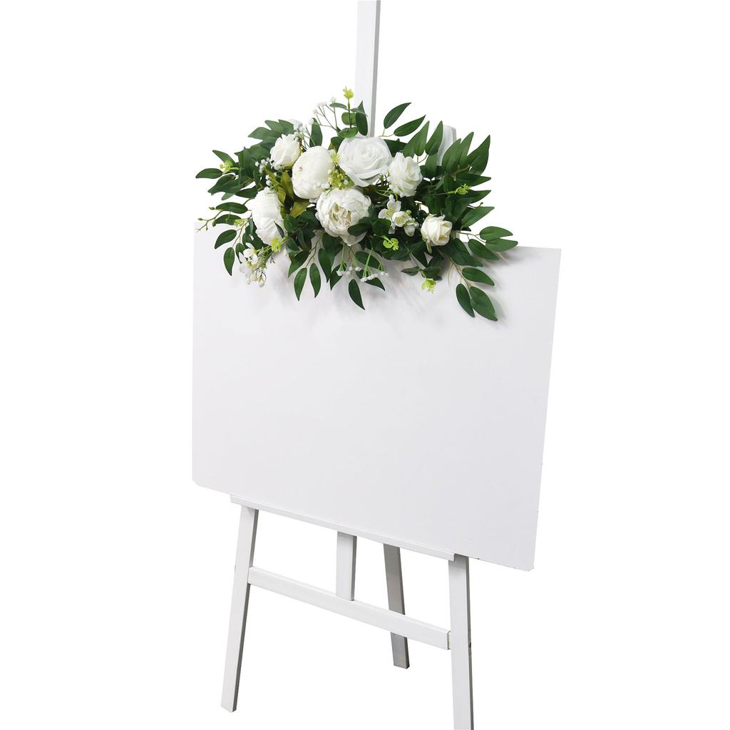 Artificial Flower Swag for Wedding Reception Backdrops Party Table Decoration Wedding Welcome Sign Flower Arrangement