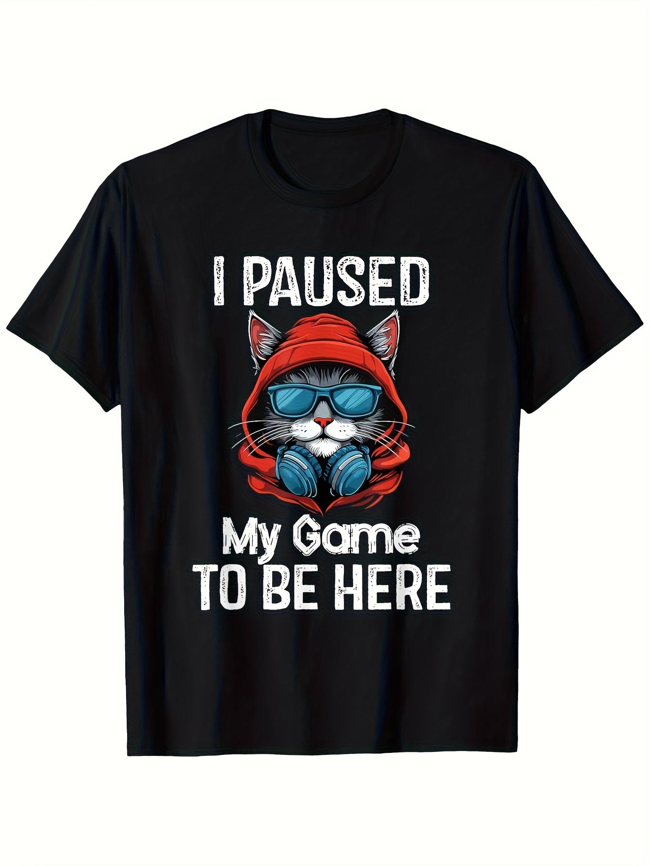 T-Shirt y2k Retro Gaming Cat T Black M