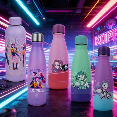 1PC Kpop Demon Hunters Officially Licensed Stainless Steel Water Bottles Large Capacity Thermos Leak Proof Drinkware Great Present
