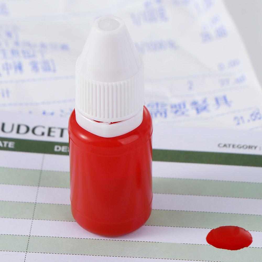 DIY Craft School Supplies Photosensitive Red Blue Black Seal Stamp Oil 10ml Flash Refill Ink Inkpad