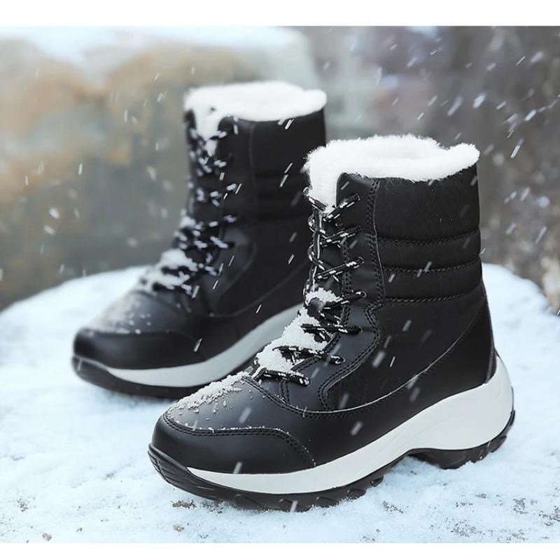 Snow Boots Women New Ladies Shoes Platform Shoes Woman Flat Keep Warm Boots Ladies Casual Plush Botas Mujer Winter Shoes Women