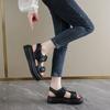 Modische Damen Römersandalen mit astronomischen optischen Schuhen, lässig und bequem, dicke Sohle zur Höhenerhöhung, Sommer, 2025