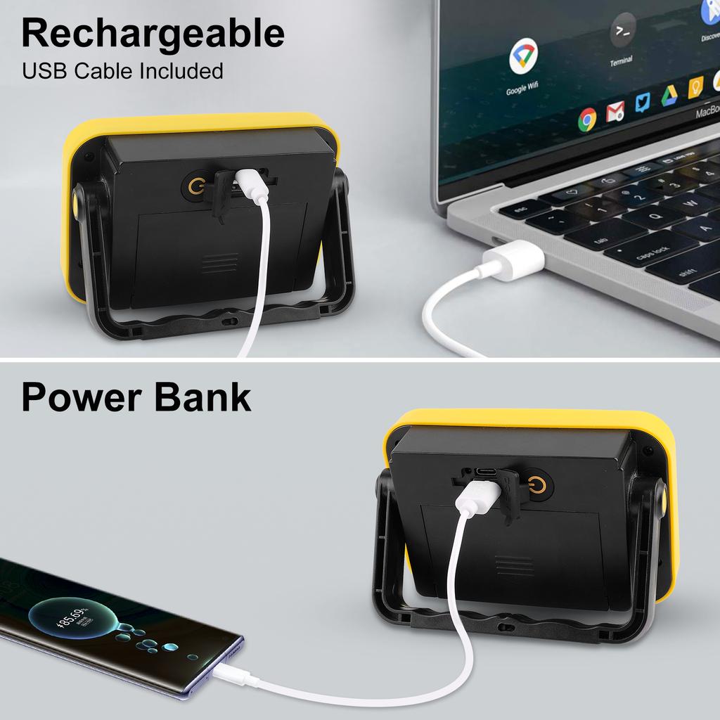 97 SMD Super Bright Portable Work Light USB Rechargeable for Outdoor Camping Lamp Led Flashlight Emergency Light Outdoor 5 Modes