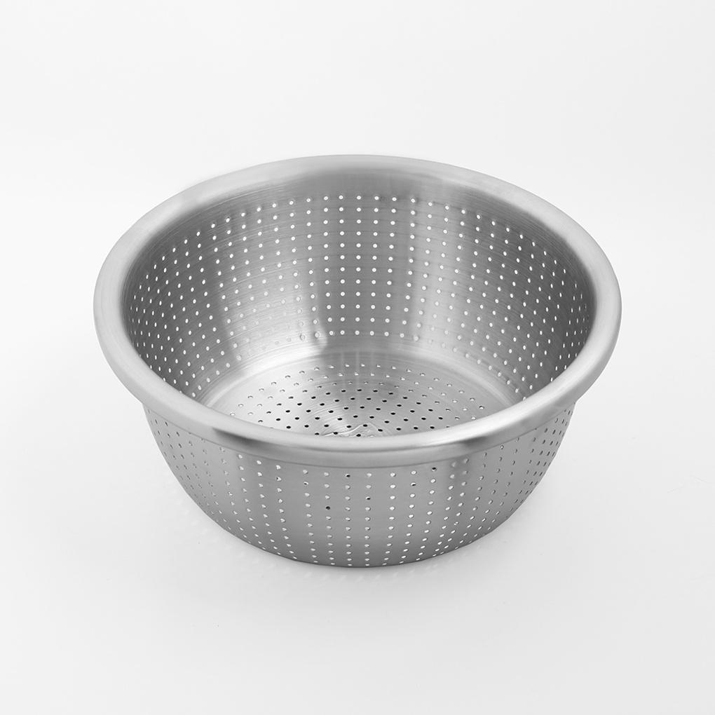 Kitchenware Perforated Stainless Steel Tray (30cm) Fruit Basket