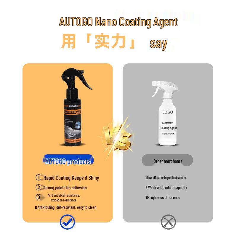 Nano Car Body Crystal Coating: Dustproof, Polishing, Brightening, Water Repellent, Anti-Fouling, Sealing Glaze Spray
