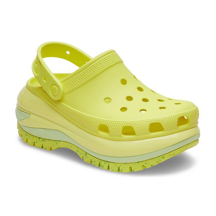 Crocs Classic Light Wheel Thick Sole Clogs Women Footwear Acid-Yellow 207988-76M