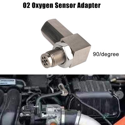 O2 Sauerstoff Sensor Spacer 90 Grad oder 45 Grad Universal O2 Sauerstoff Sensor Extender O2 Bung Verlängerung Katalysator