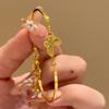 Exquisite butterfly gold-plated bracelet, women's alloy electroplating, adjustable bracelet, versatile fashion accessory