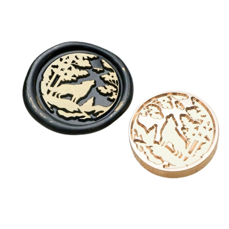 

Голова восковой печати с рисунком животного, 3D рельефная голова штампа для восковой печати, сменная для приглашений, писем, конвертов