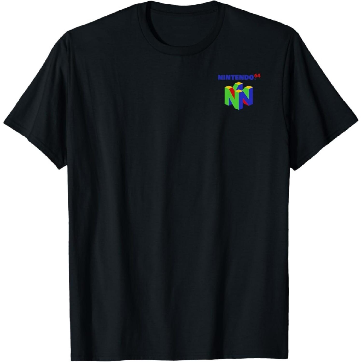 Nintendo Chest Pocket N64 Logo Graphic T-Shirt T-Shirt S чёрный