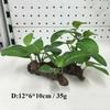 Plastica Tartaruga Artificiale Tronco d'Albero Legno Galleggiante Acquario Vasca per Pesci Rettile Cilindro Radici da Creazione Pianta Legno Decorazione Ornamento