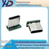 Youhuida Type-C Vertical 16P Plug with 7.2 Rivet Press, 5.1K Resistance, 4-Core Data Type D01