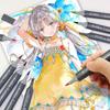 EF104 Double-Head Alcohol Marker Pens Sketch Design Marker Brush Pen Beginner Manga Graphic Drawing Art Supplies