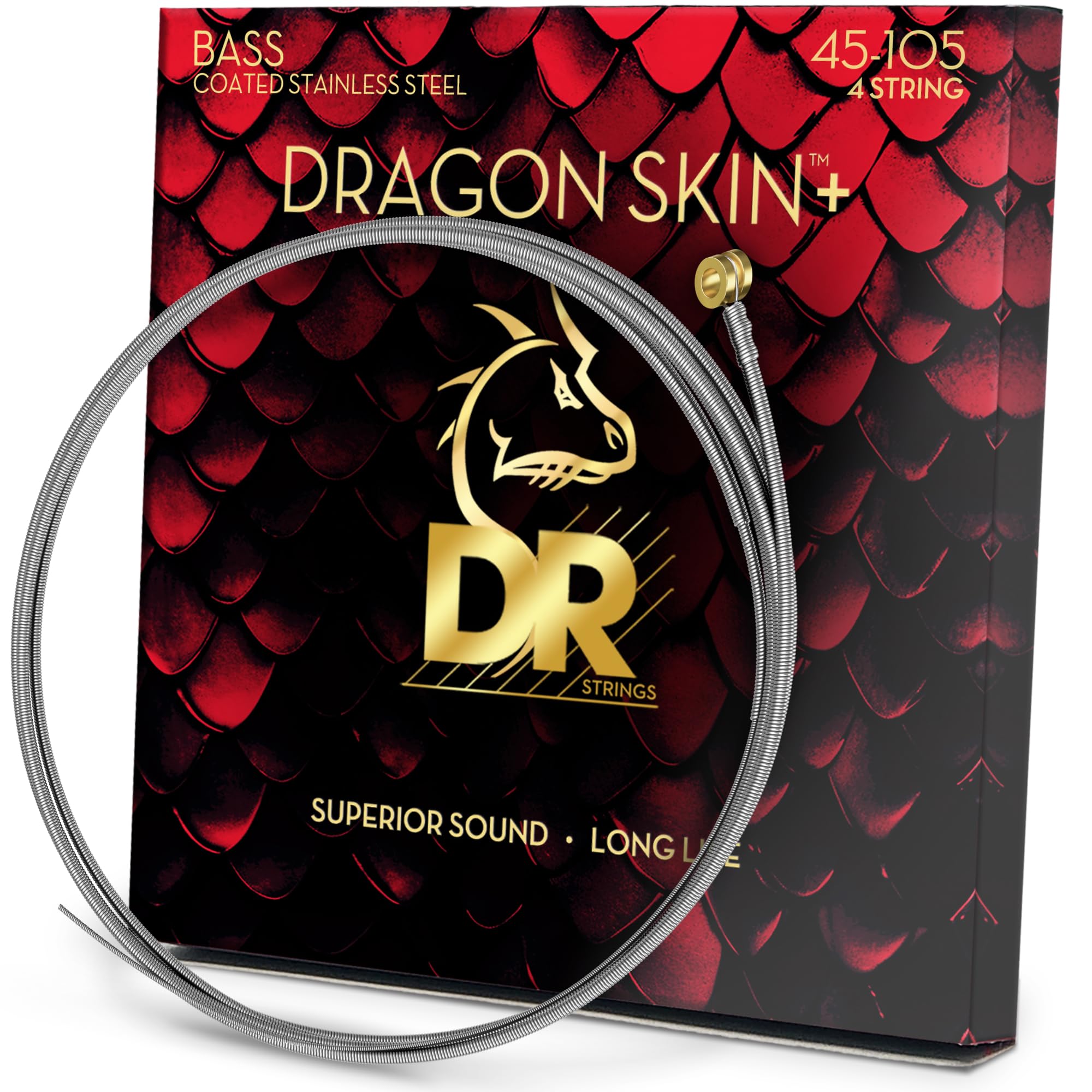 

Басовые струны DR Strings со струнами из нержавеющей стали DRAGON (DR) 4-струнный SKIN+ DBS-45 [ ]