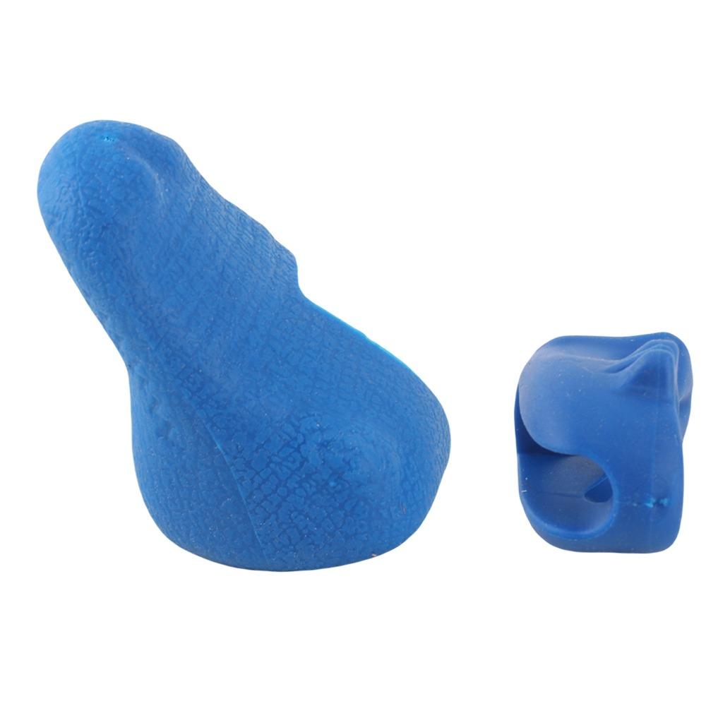 4PCS Blue Violin Bow Grip Guide Rubber Violin Correction Postures Grip  For ViolinTraining