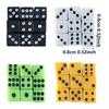 100pcs 8mm Mini Colour Acrylic D6 Dice 6-Sided Right Angle Party Game Dice for Table Role Play Games Board Game Accessories JXB