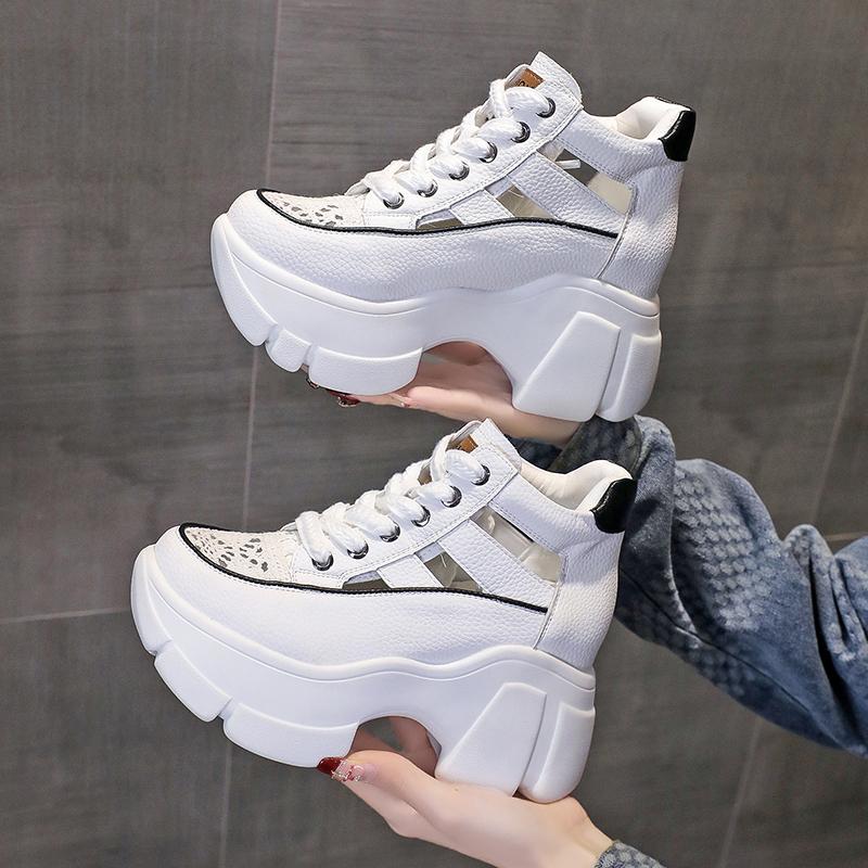 Fashion High 8Cm Sandals Summer Women's Slippers Platform Sandals Outdoor Thick Street Beach Slippers Flip Flop Garden Shoes