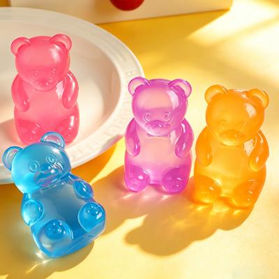 Hot Cute Bear Nee Maltose Squeeze Toy Dough Colorful Sensory Toy Creative New Item Desk Decoration Stress Relief Doll Wholesale