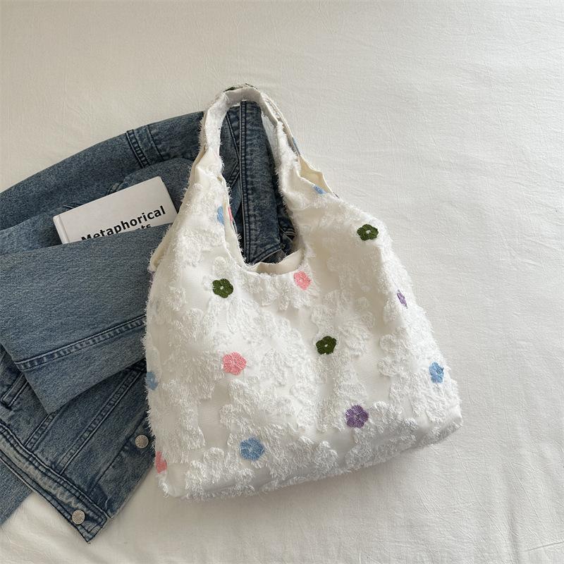 Personalized Fur Large Capacity Bucket Bag for Women In Summer New Printed Underarm Bag Fashionable Commuter Shoulder Bag