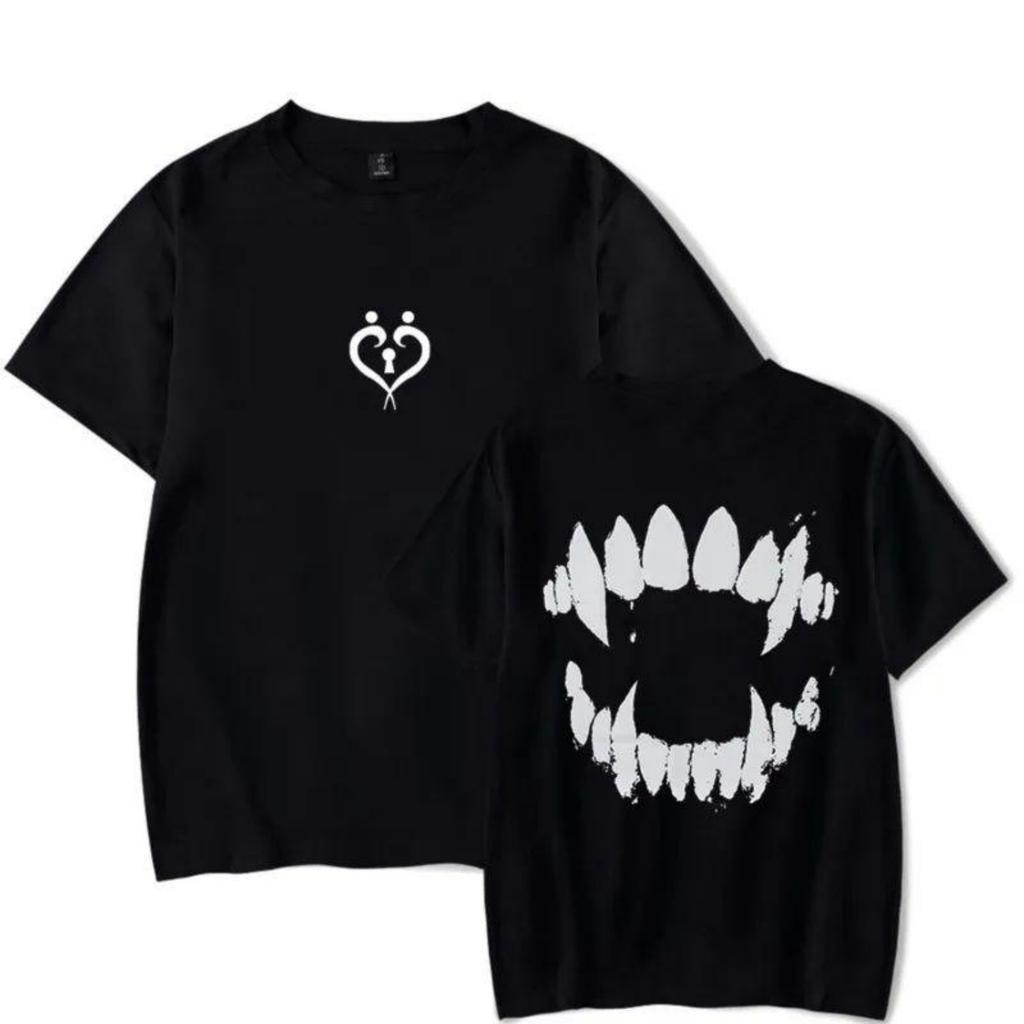 2024 XPLR PYH Fangs Sam and Colby T-Shirt Merch Unisex Summer for Men_Women Harajuku Short Sleeve Tshirt Streetwear Fahion